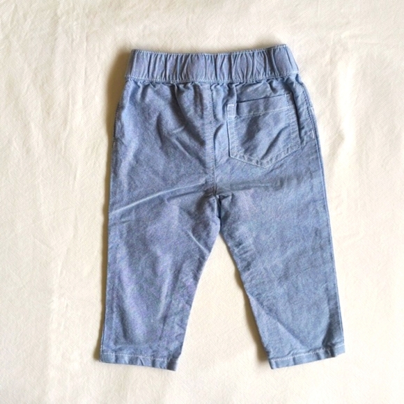 joe fresh lightweight chambray cotton pants 6-12 months baby boy - Picture 4 of 5